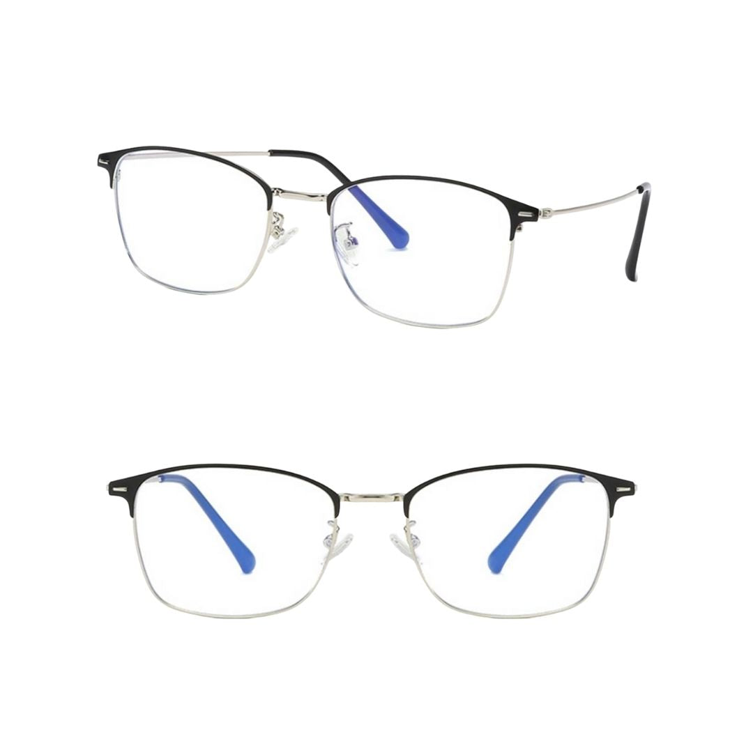 Luc - Lentes anti luz azul para hombre, con filtro azul para computadora - Virago Lentes.