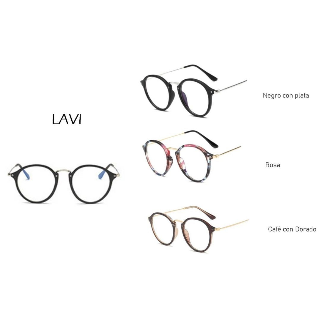 Lavy - Lentes anti luz azul para dama, con filtro azul para computadora - Virago Lentes.